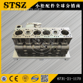 Komatsu bulldozer D375A-5 cilinderblok assy 6240-21-1100
